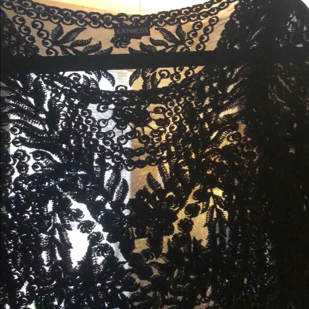 Black lace top
